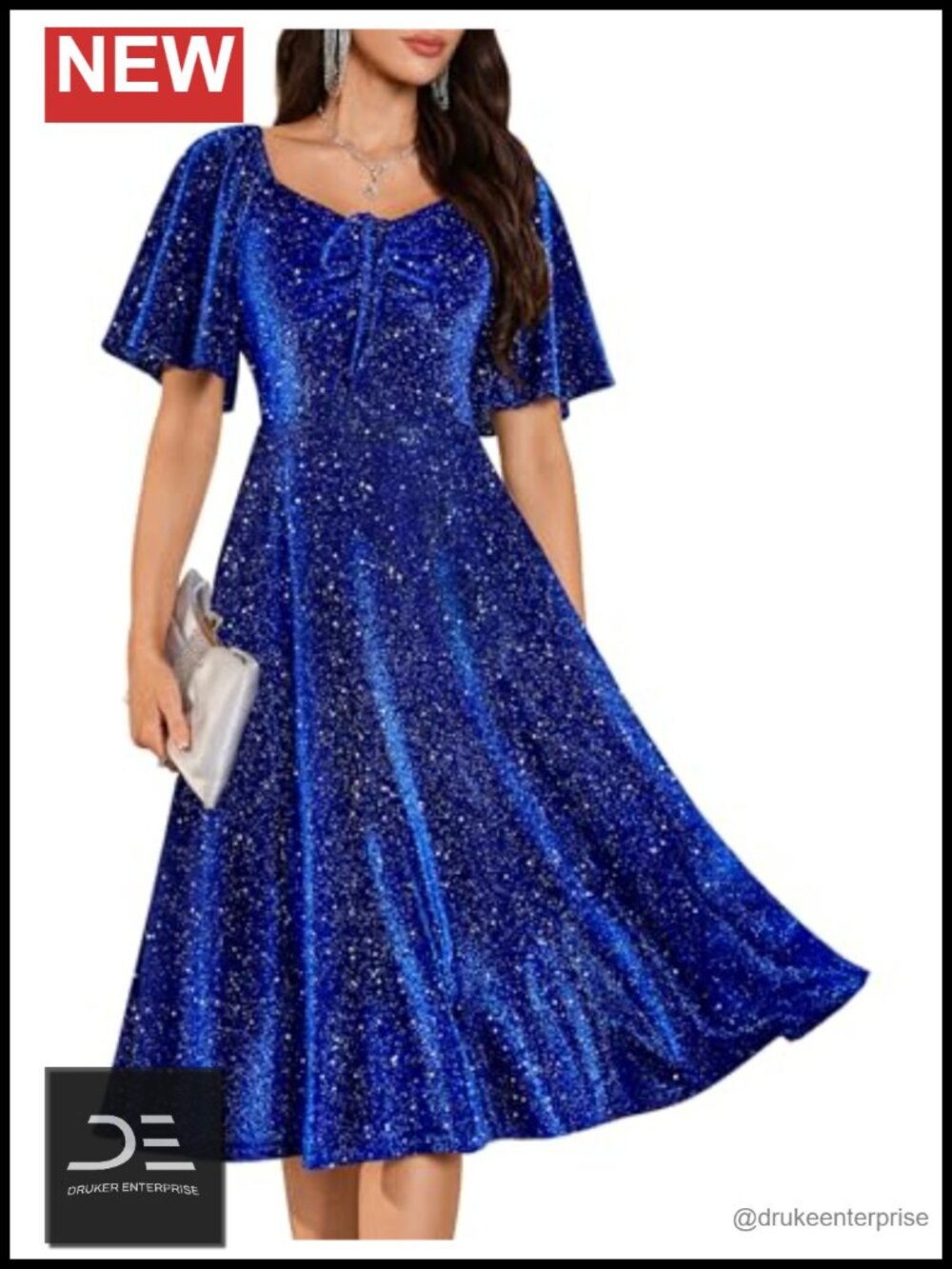 Sparkly Sequin Homecoming Prom Dress Stretchy Formal Party Gown
